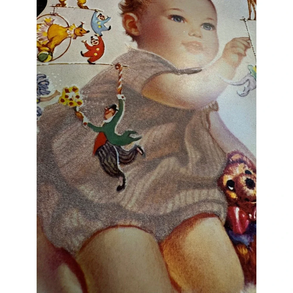 Vintage 1960s Greeting Card Lot 8 Flocked Die Cut Baby Birthday Easter Ephemera